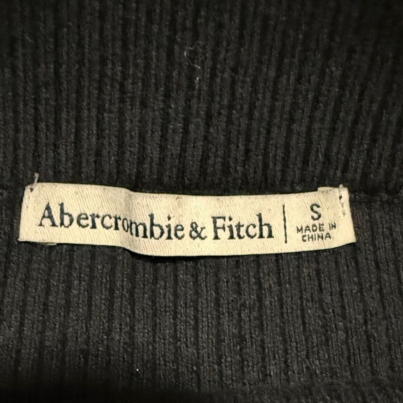 Abercrombie & Fitch Knitted Slit Black Pencil Skirt - Picture 3 of 8